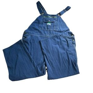 Liberty Overall Bibs Big Man Size 48 X 28 Adjustable Straps Exc Cond Zipper Soft